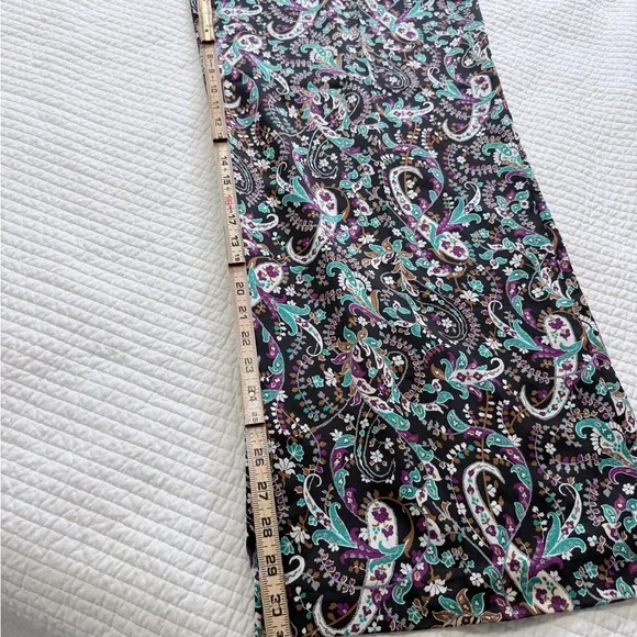 Ann Taylor Multicolor Paisley Wide-Leg Pants - Picture 14 of 16
